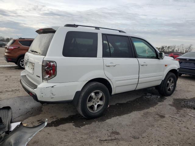 2HKYF18567H516156 - 2007 HONDA PILOT EXL WHITE photo 3