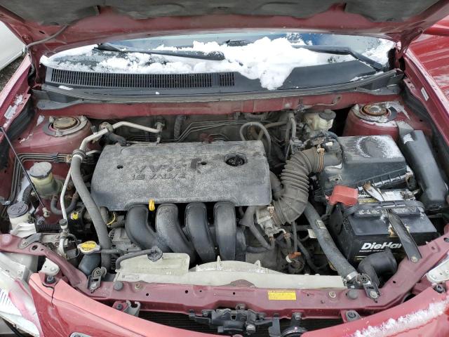 5Y2SL65826Z462324 - 2006 PONTIAC VIBE RED photo 11