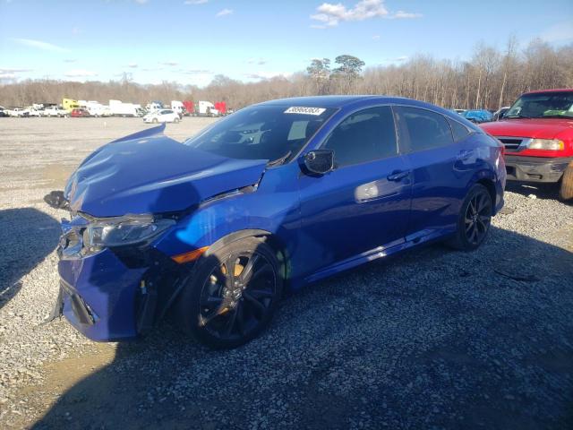 2HGFC2F89LH601936 - 2020 HONDA CIVIC SPORT Bleu photo 1