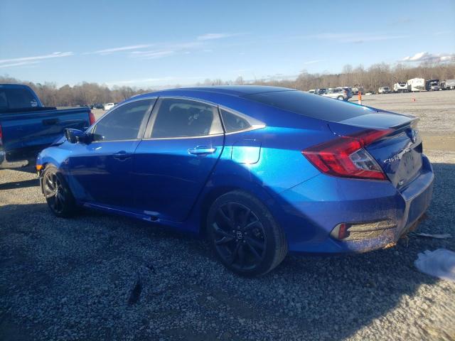 2HGFC2F89LH601936 - 2020 HONDA CIVIC SPORT BLUE photo 2