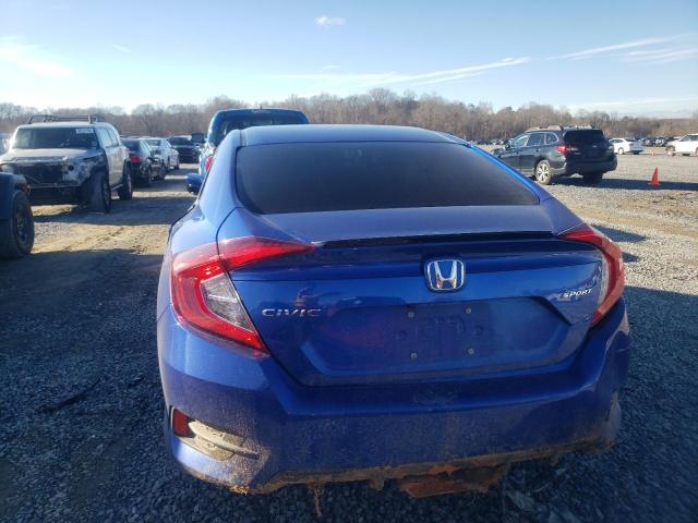 2HGFC2F89LH601936 - 2020 HONDA CIVIC SPORT BLUE photo 6