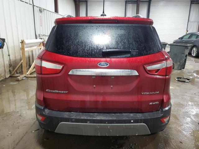 MAJ6P1WL7JC245123 - 2018 FORD ECOSPORT TITANIUM RED photo 6