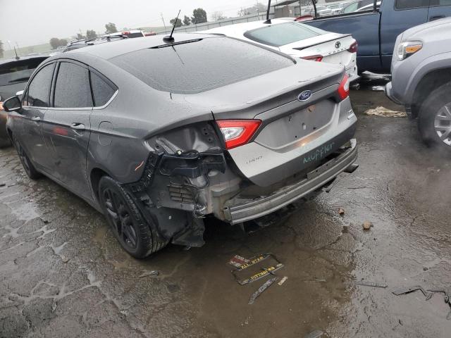 3FA6P0HD4ER204584 - 2014 FORD FUSION SE GRAY photo 2