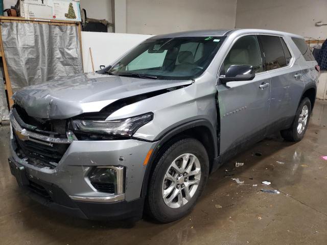 1GNEVFKW4PJ150393 - 2023 CHEVROLET TRAVERSE LS GRAY photo 1