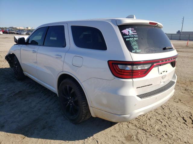 1C4RDHAG7KC598708 - 2019 DODGE DURANGO SXT WHITE photo 2