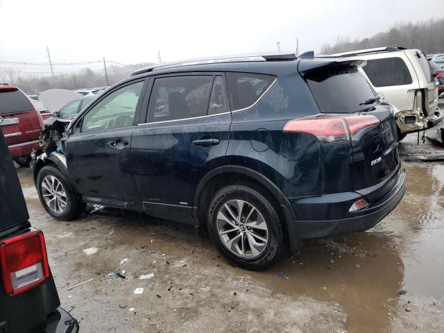 JTMRJREV2JD226838 - 2018 TOYOTA RAV4 HV LE BLUE photo 2