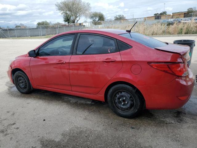 KMHCT4AE7GU158419 - 2016 HYUNDAI ACCENT SE RED photo 2