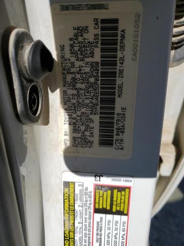 5YFBU4EE5DP094090 - 2013 TOYOTA COROLLA BASE WHITE photo 12