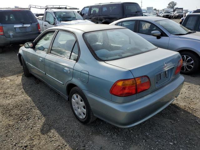 2HGEJ6618YH540386 - 2000 HONDA CIVIC BASE TEAL photo 2
