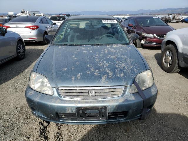 2HGEJ6618YH540386 - 2000 HONDA CIVIC BASE TEAL photo 5