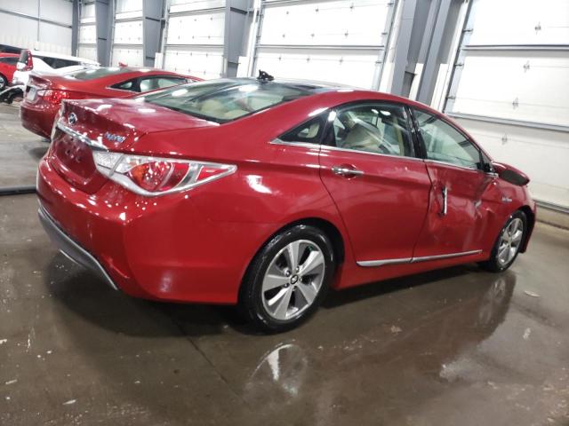 KMHEC4A49CA036446 - 2012 HYUNDAI SONATA HYBRID RED photo 3