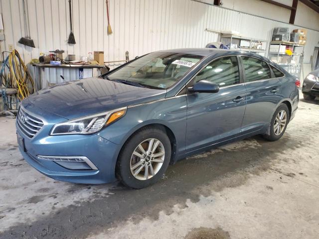 5NPE24AF9FH211266 - 2015 HYUNDAI SONATA SE BLUE photo 1