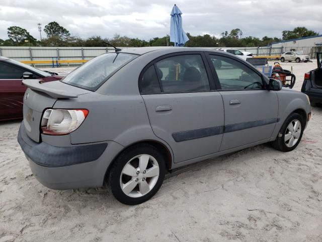 KNADE123376222682 - 2007 KIA RIO BASE GRAY photo 3