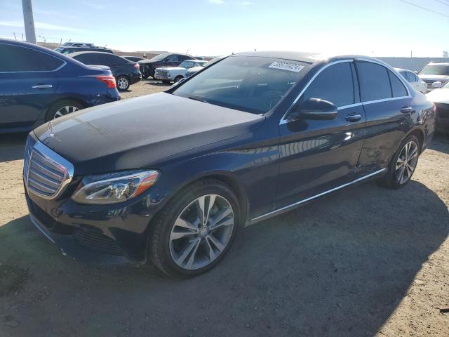 55SWF4KB3GU139824 - 2016 MERCEDES-BENZ C 300 4MATIC BLUE photo 1