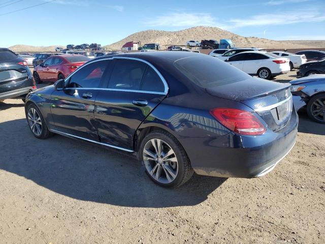 55SWF4KB3GU139824 - 2016 MERCEDES-BENZ C 300 4MATIC BLUE photo 2