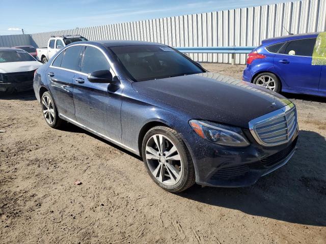 55SWF4KB3GU139824 - 2016 MERCEDES-BENZ C 300 4MATIC BLUE photo 4