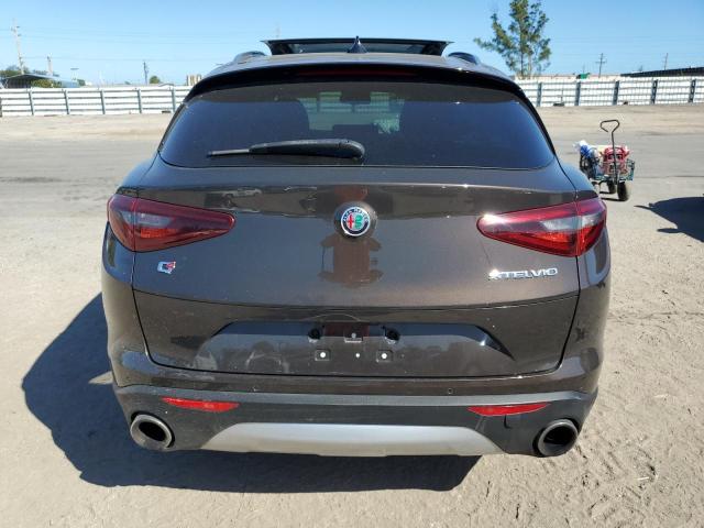 ZASFAKBN3J7B93627 - 2018 ALFA ROMEO STELVIO TI BROWN photo 6