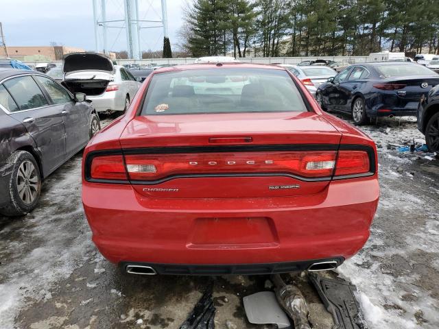 2C3CDXHG7CH132267 - 2012 DODGE CHARGER SXT RED photo 6