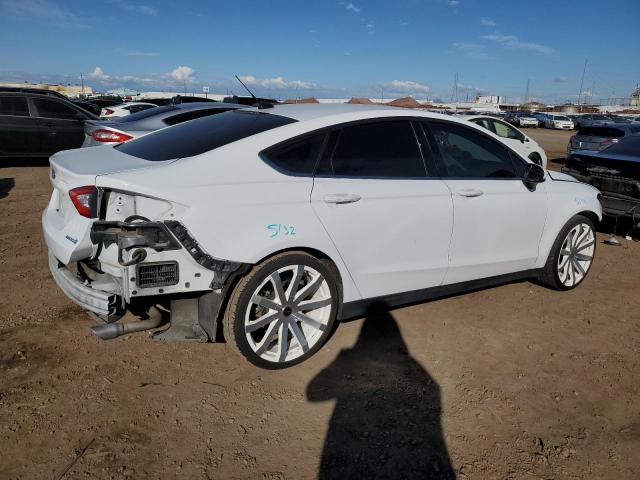 3FA6P0UU6FR106311 - 2015 FORD FUSION S HYBRID WHITE photo 3