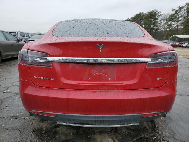 5YJSA1H15EFP47871 - 2014 TESLA MODEL S წითელი ფოტო 6