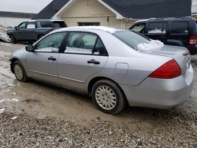 1HGCM56197A058693 - 2007 HONDA ACCORD VALUE SILVER photo 2