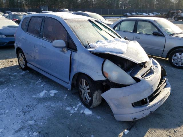 JHMGD38658S002449 - 2008 HONDA FIT SPORT BLUE photo 4