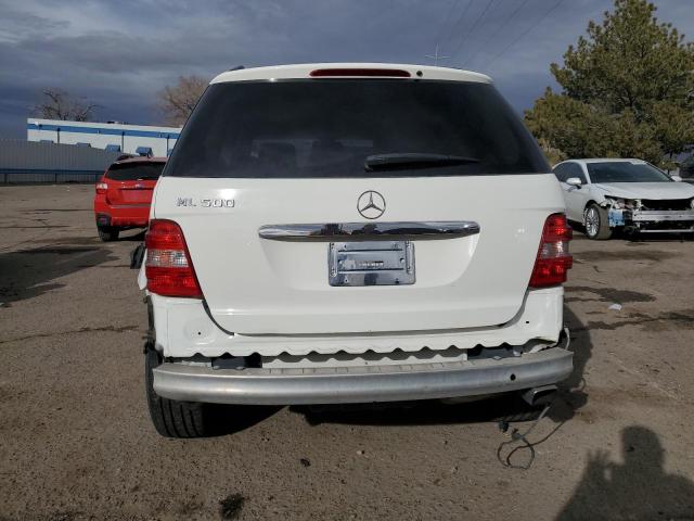 4JGBB75E26A064099 - 2006 MERCEDES-BENZ ML 500 WHITE photo 6