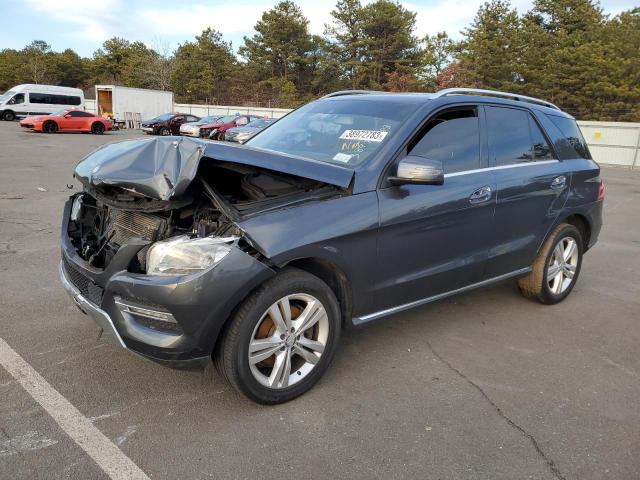 4JGDA5HB8EA386701 - 2014 MERCEDES-BENZ ML 350 4MATIC GRAY photo 1