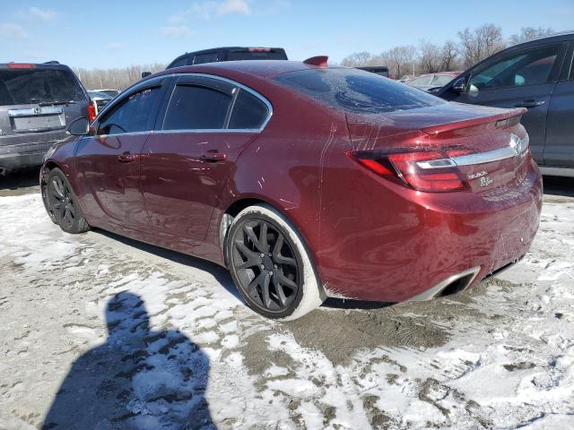 2G4GU5GX6G9208642 - 2016 BUICK REGAL GS RED photo 2