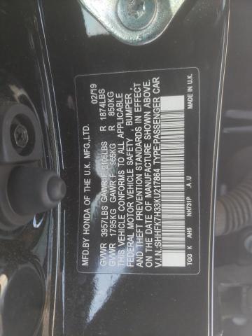 SHHFK7H33KU217864 - 2019 HONDA CIVIC LX BLACK photo 12