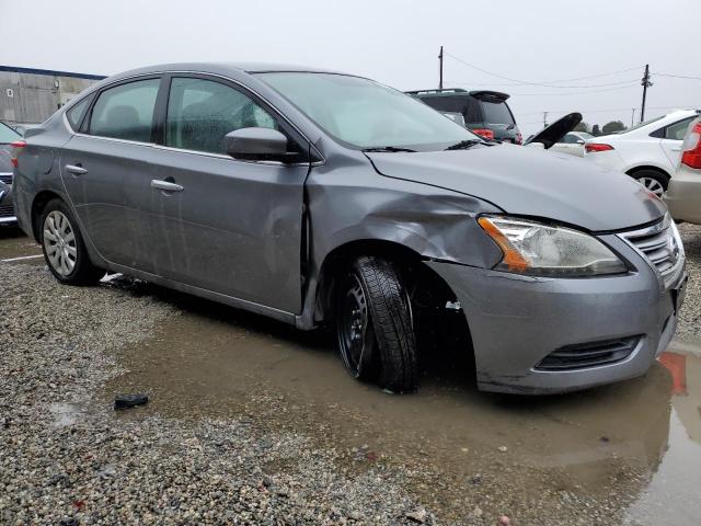 3N1AB7AP7FY347085 - 2015 NISSAN SENTRA S GRAY photo 4