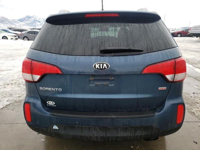 5XYKTDA61EG475698 - 2014 KIA SORENTO LX BLUE photo 6