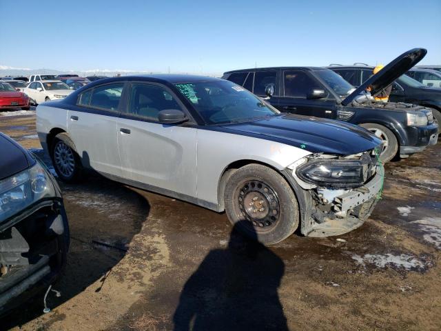 2C3CDXKTXFH817857 - 2015 DODGE CHARGER POLICE SILVER photo 4