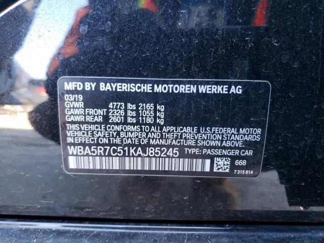 WBA5R7C51KAJ85245 - 2019 BMW 330XI Qara foto 13