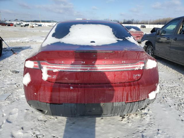 3LN6L2LU2ER832647 - 2014 LINCOLN MKZ HYBRID BURGUNDY photo 6