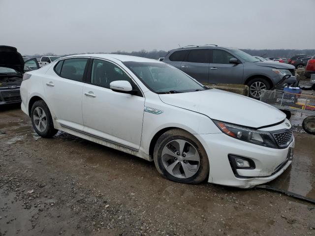 KNAGM4AD7F5078148 - 2015 KIA OPTIMA HYBRID WHITE photo 4