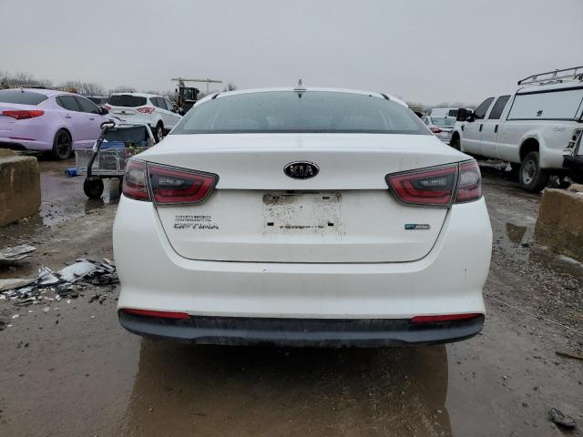 KNAGM4AD7F5078148 - 2015 KIA OPTIMA HYBRID WHITE photo 6