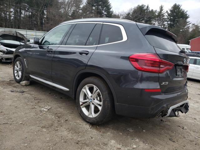 5UXTY5C02M9E78051 - 2021 BMW X3 XDRIVE30I GRAY photo 2