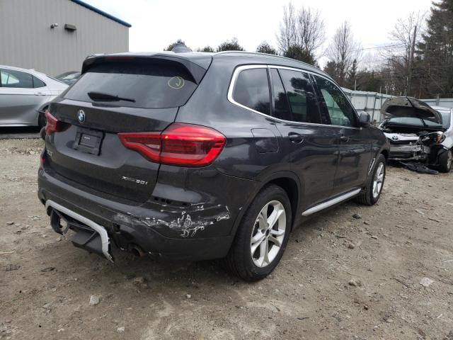 5UXTY5C02M9E78051 - 2021 BMW X3 XDRIVE30I GRAY photo 3