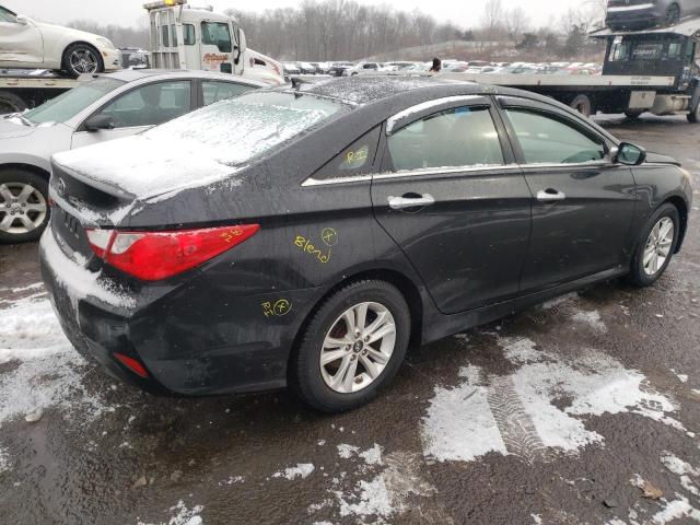 5NPEB4AC4EH906386 - 2014 HYUNDAI SONATA GLS BLACK photo 3