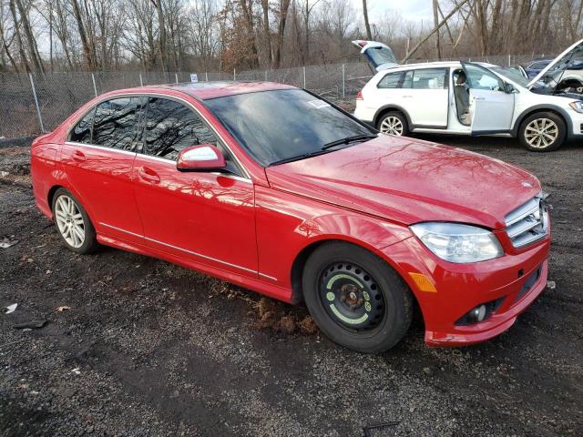 WDDGF81X18F092581 - 2008 MERCEDES-BENZ C 300 4MAT RED photo 4