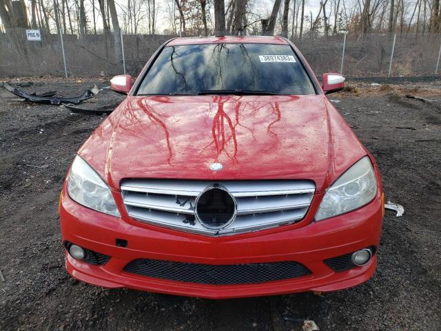 WDDGF81X18F092581 - 2008 MERCEDES-BENZ C 300 4MAT RED photo 5