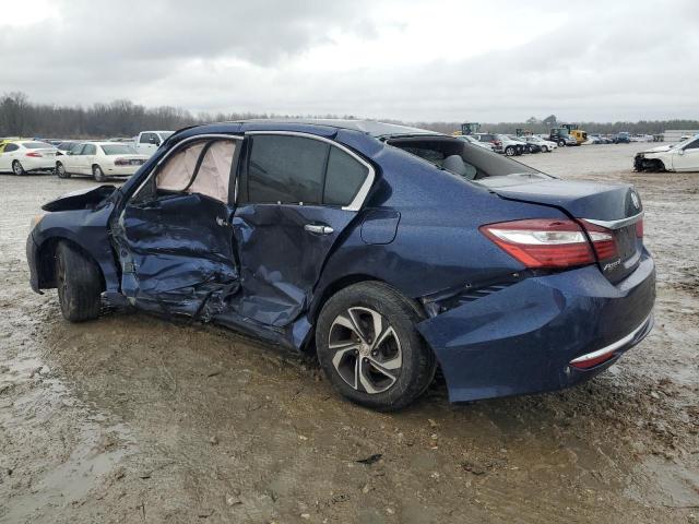 1HGCR2F35HA165131 - 2017 HONDA ACCORD LX BLUE photo 2