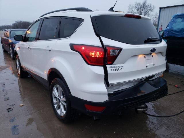 1FMCU9HD6KUA13775 - 2019 FORD ESCAPE SEL WHITE photo 2