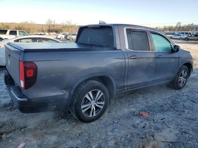 5FPYK2F40HB002161 - 2017 HONDA RIDGELINE RTS GRAY photo 3