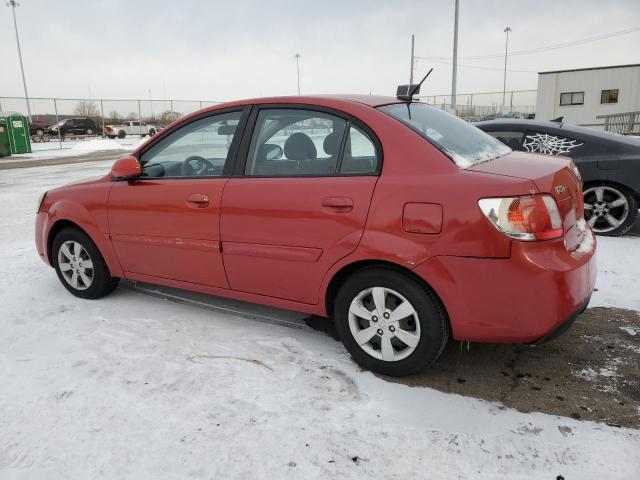 KNADH4A3XA6638441 - 2010 KIA RIO LX RED photo 2