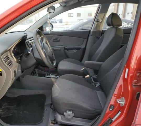 KNADH4A3XA6638441 - 2010 KIA RIO LX RED photo 7