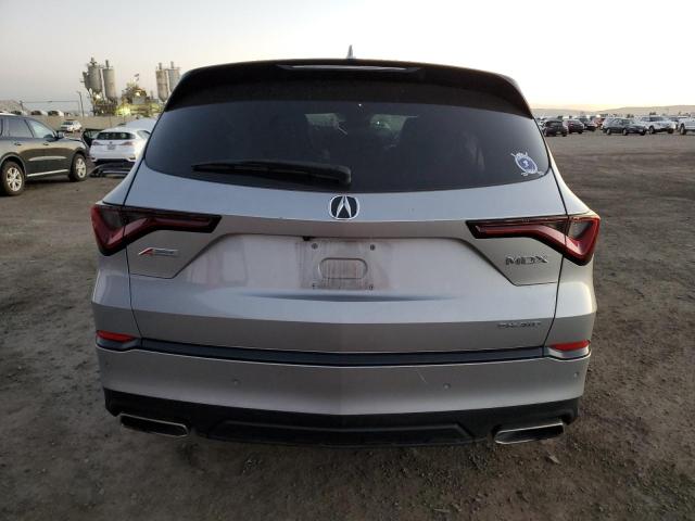 5J8YE1H00NL005785 - 2022 ACURA MDX A-SPEC SILVER photo 6