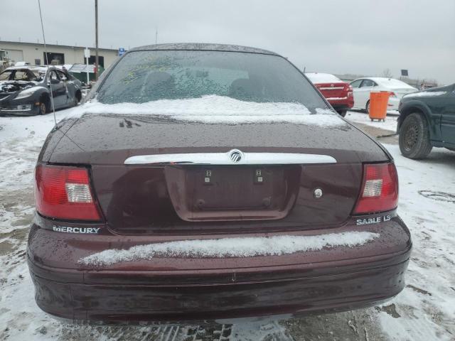 1MEFM55S6YA610950 - 2000 MERCURY SABLE LS PREMIUM MAROON photo 6