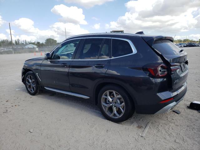 5UX43DP02N9J46519 - 2022 BMW X3 SDRIVE30I GRAY photo 2